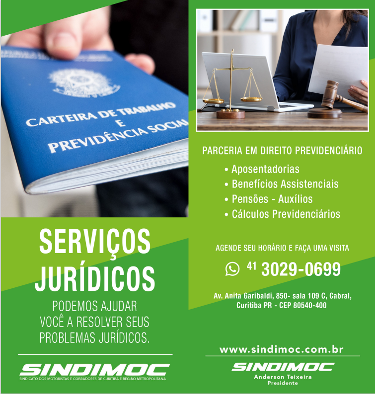 Sindimoc oferece serviços jurídicos aos trabalhadores do transporte público de Curitiba e Região Metropolitana