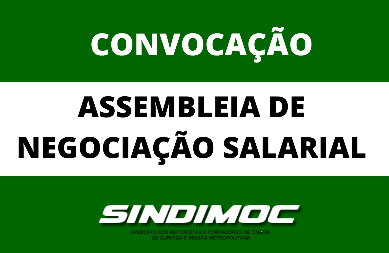 Sindimoc convoca categoria para assembleia de negociação salarial na quinta-feira, 28 de janeiro