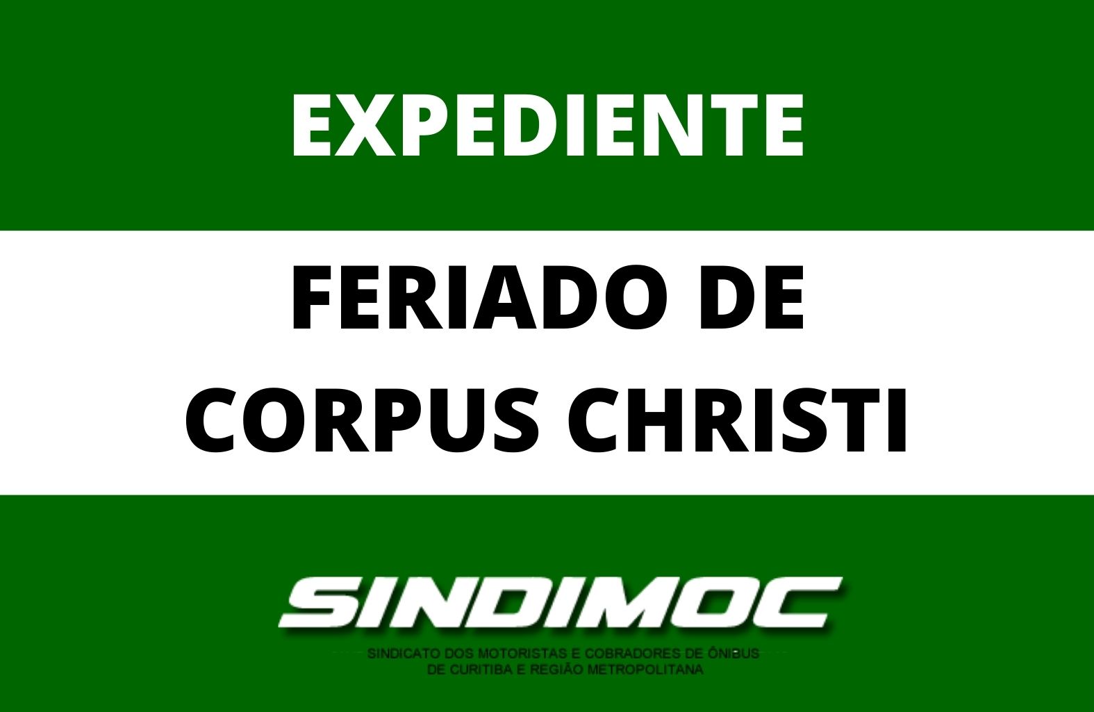 Sede, CISS e farmácia estarão fechados no feriado de Corpus Christi