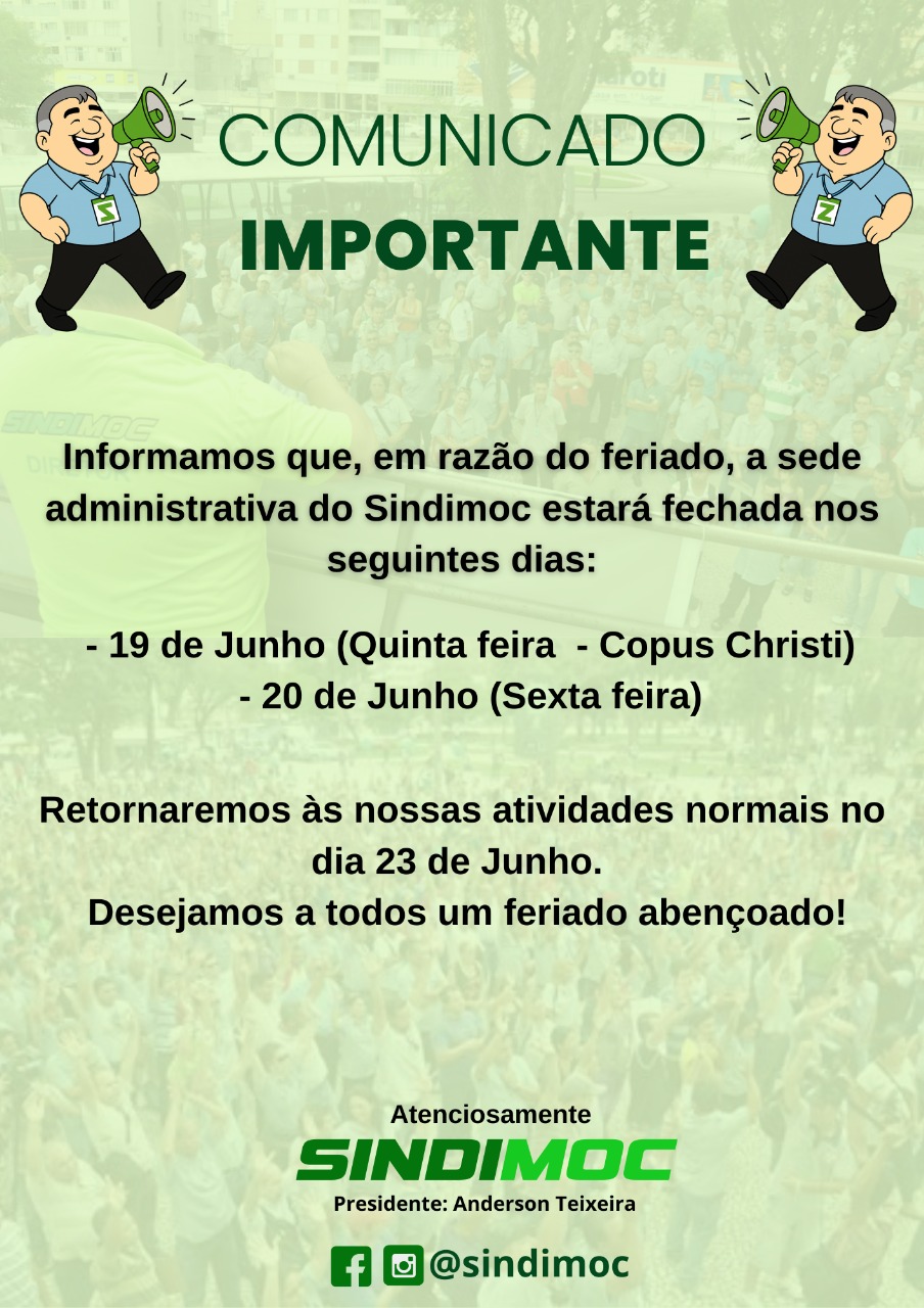 comunicado importante