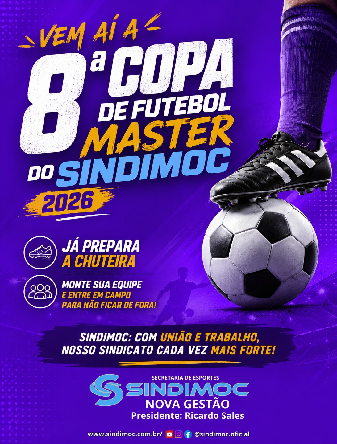 TA CHEGANDO A 8ª COPA DE FUTEBOL MASTER