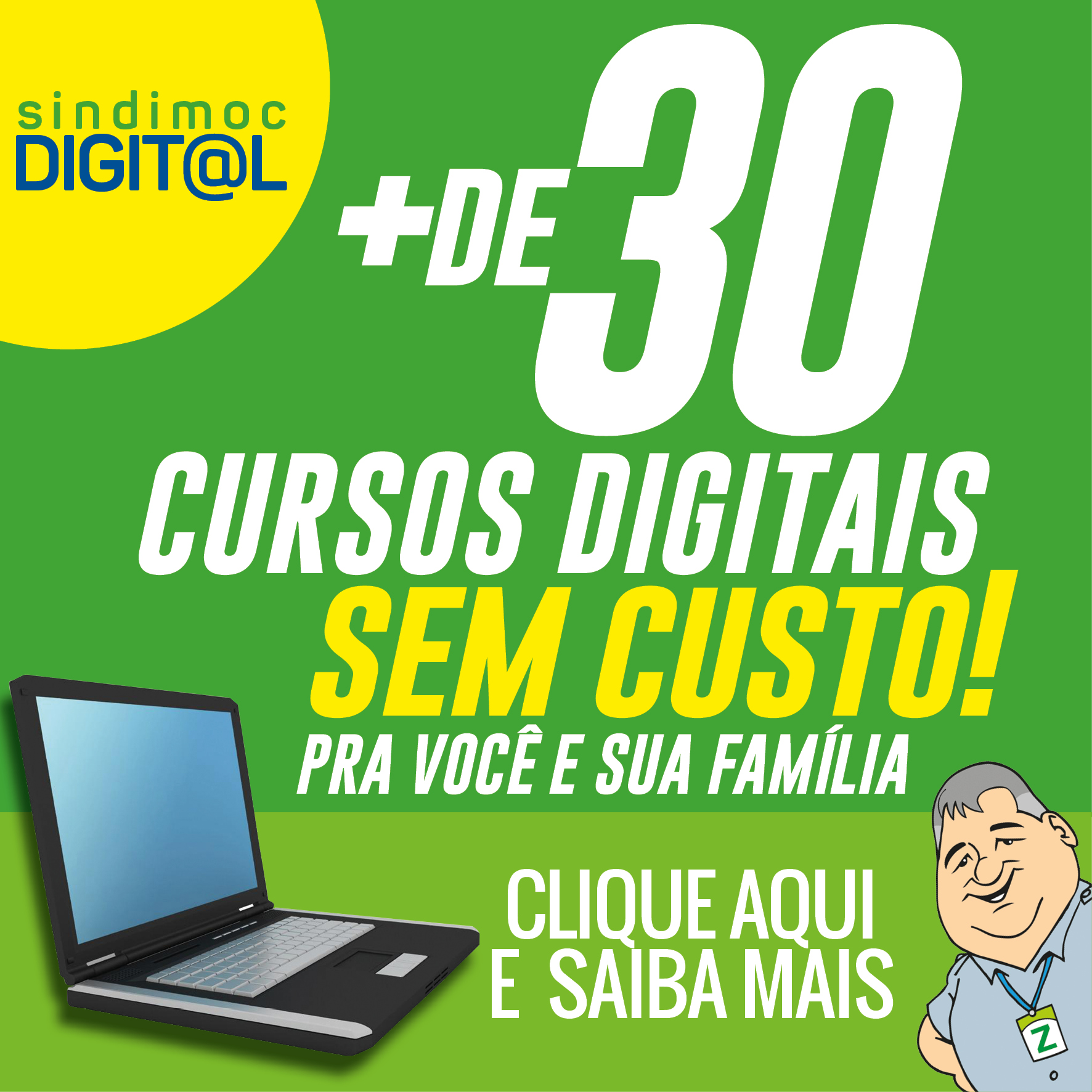 Sindimoc Digital oferece mais de 30 cursos gratuitamente