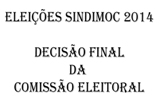 Decisão Final Comissão Eleitoral - 02/05/2014